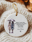 Personalized Friendship Ornament: Walk in the Rain Quote, Custom Figures