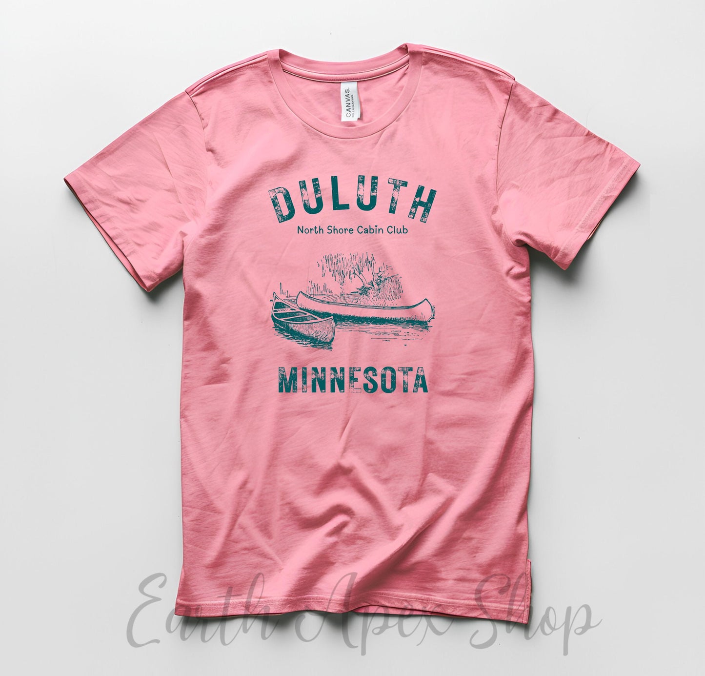Duluth Minnesota Sweatshirt: Lake Superior Cabin Club Tee