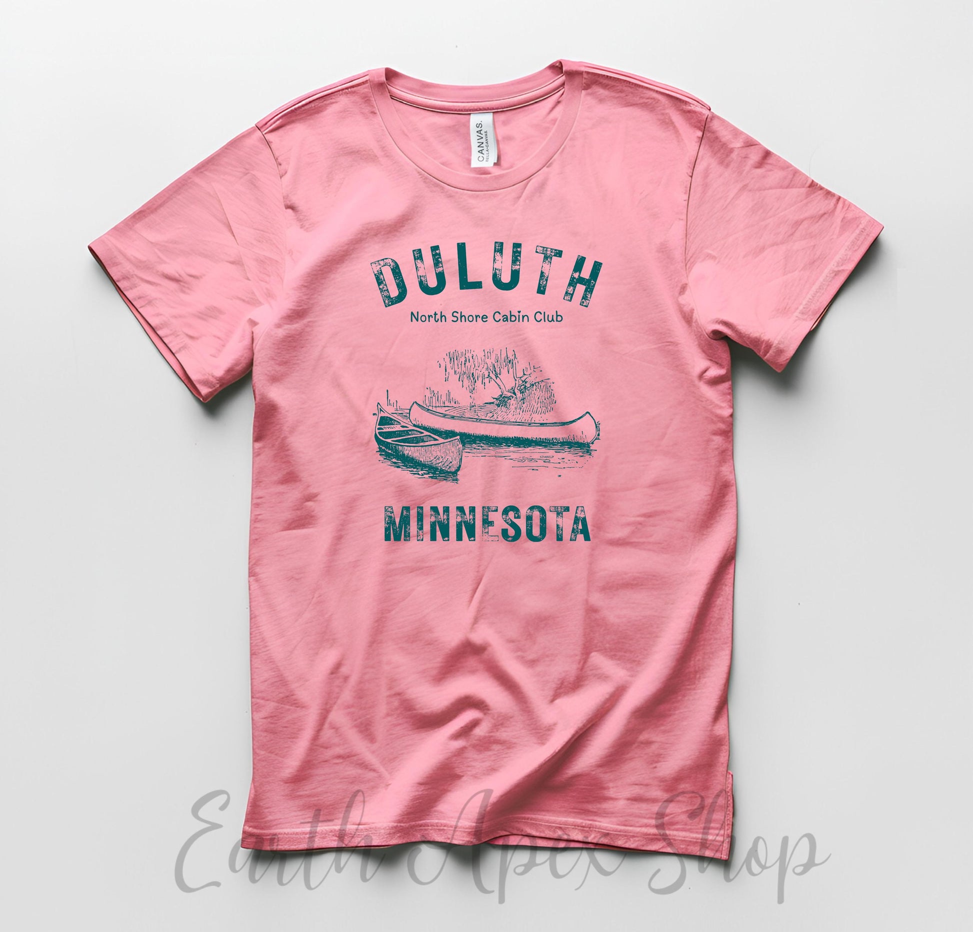 Duluth Minnesota Sweatshirt: Lake Superior Cabin Club Tee