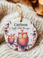 Night Shift Worker Sleeping Sign: Owl Ornament Baby Shower Favor