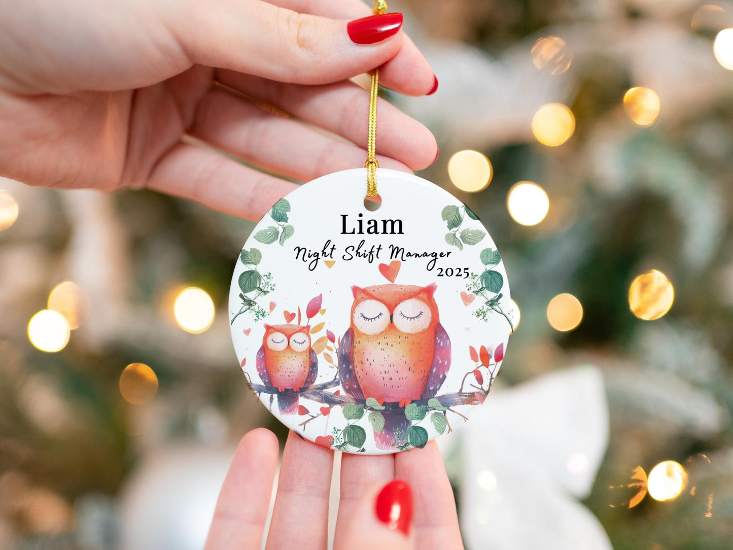 Owl Ornament - Night Shift Crew, Nurse, New Parents Gift