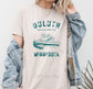 Duluth Minnesota Sweatshirt: Lake Superior Cabin Club Tee