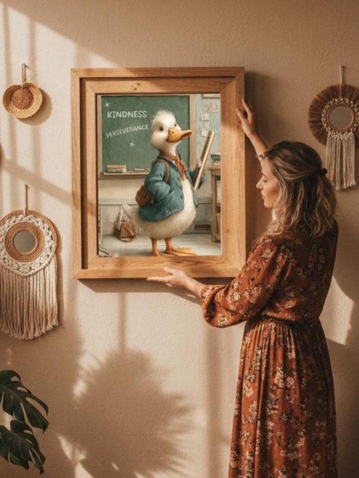 Goose Print; Playroom Wall Art Cottagecore Home Decor Digital Download