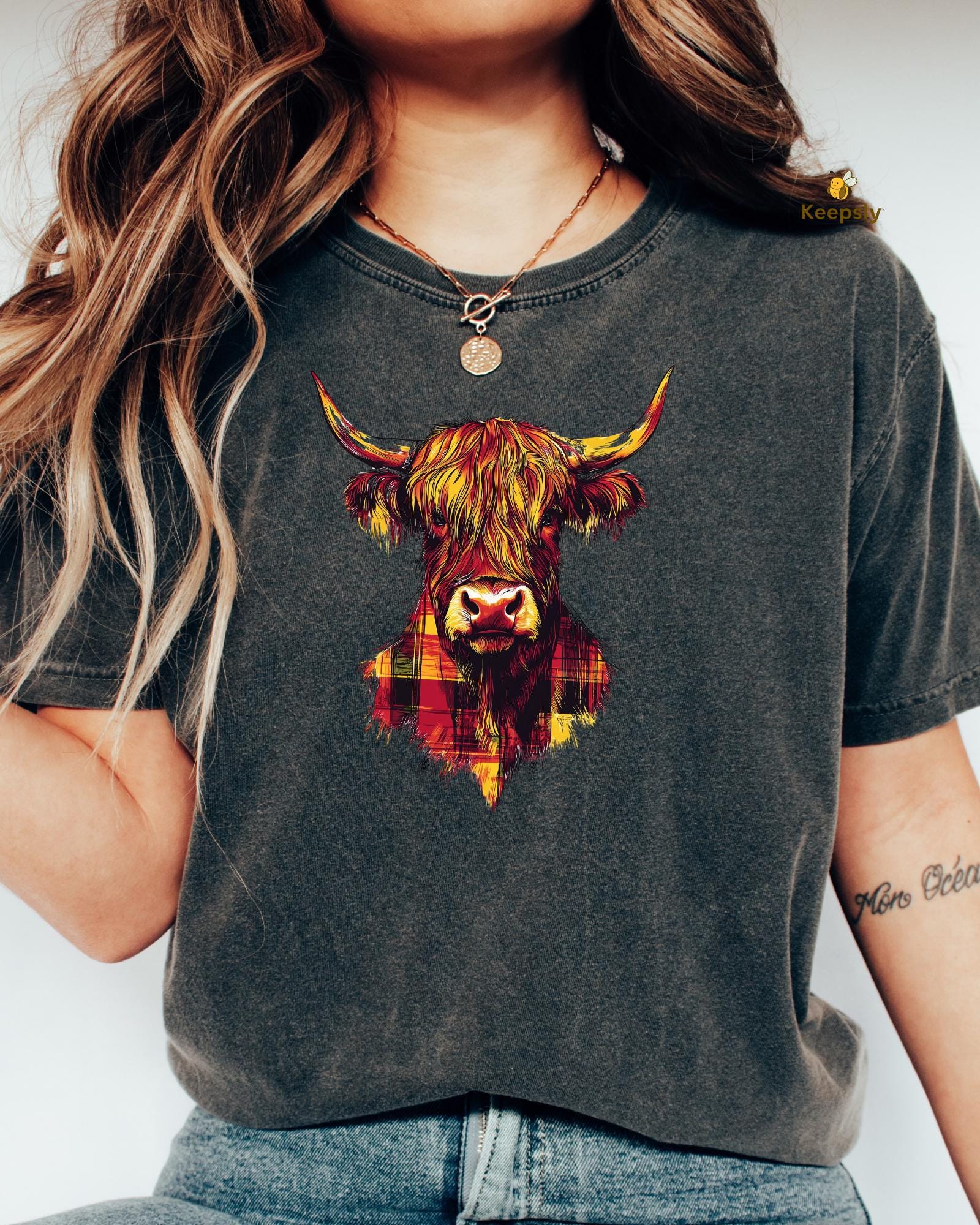 Highland Cow SVG: Scottish Plaid PNG, PDF Digital Download Print