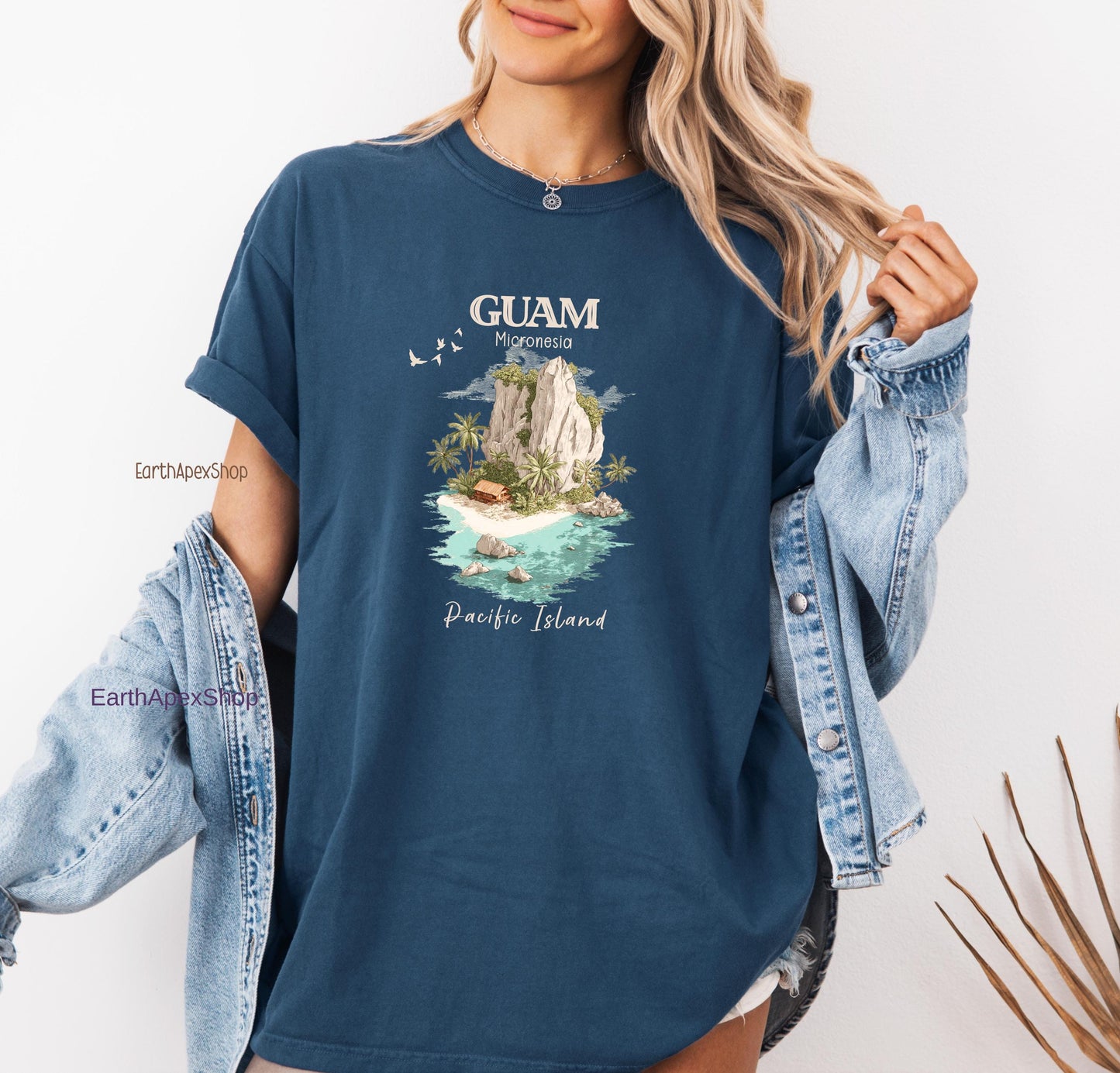 Guam Island Shirt Comfort Colors Micronesia Tee Tropical Beach Graphic Unisex Tshirt