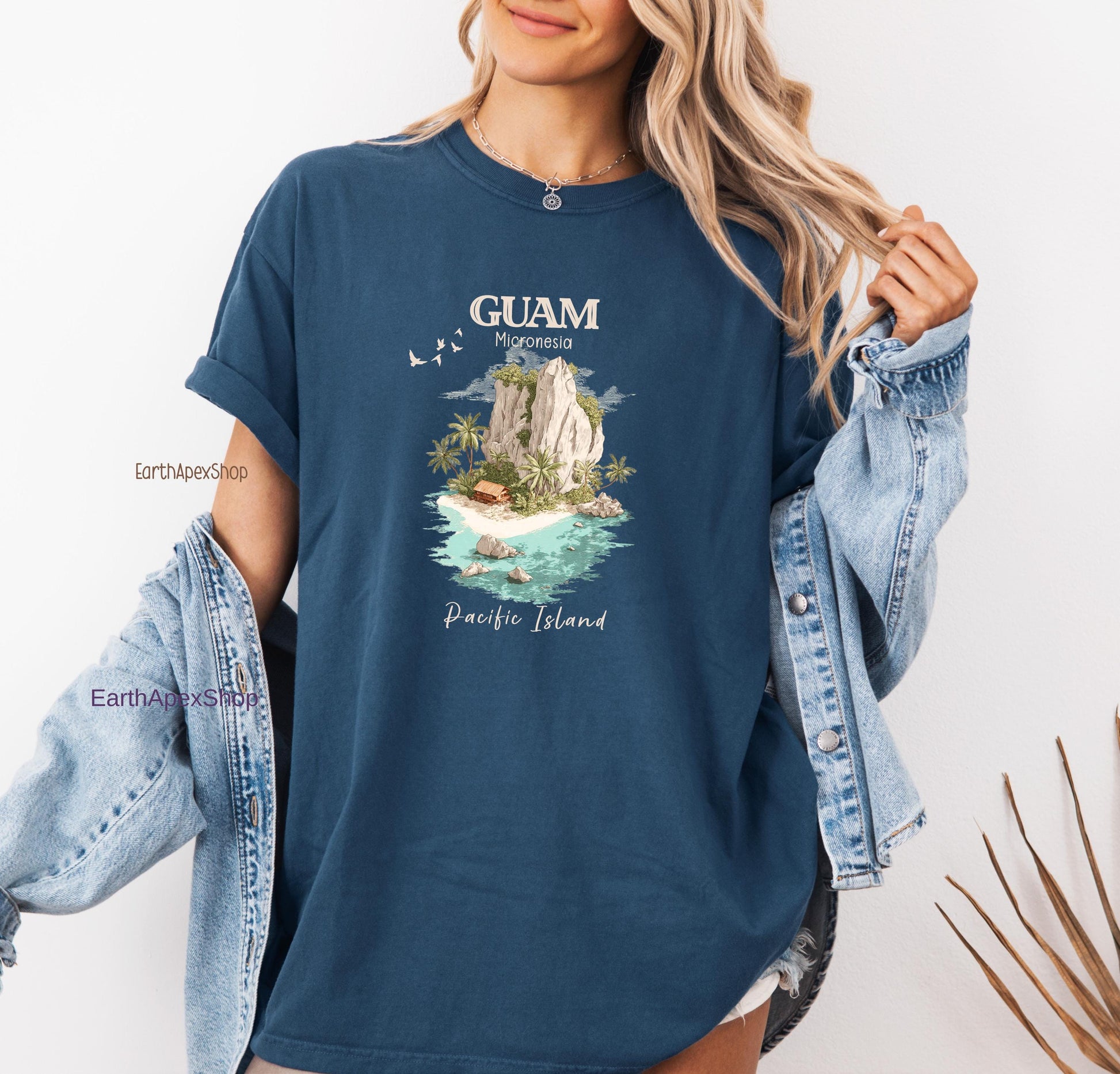 Guam Island Shirt Comfort Colors Micronesia Tee Tropical Beach Graphic Unisex Tshirt