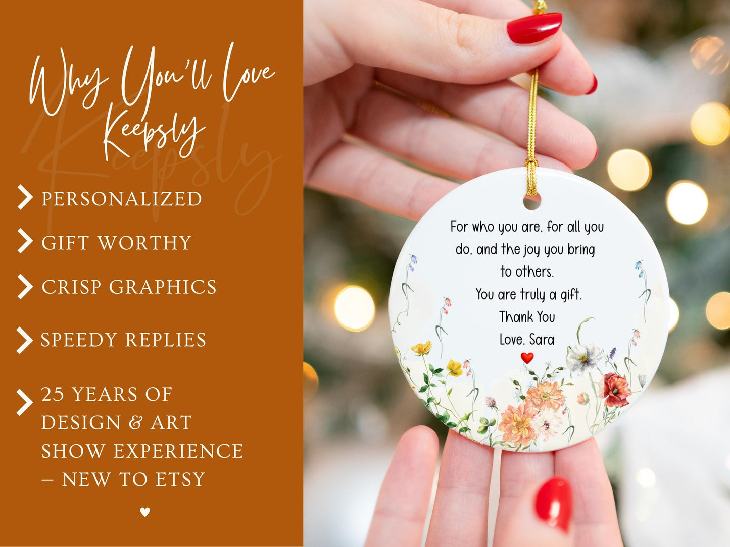 New Grandpa Ornament • Personalized Deer Ornament • Custom Grandparent Gift