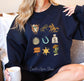 Western Sweatshirt: Boho Soul Cowboy Crewneck, Sheriff Badge Design