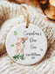 Grandma’s Deer One Ornament • Personalized Fawn Ornament • Custom Grandparent Gift