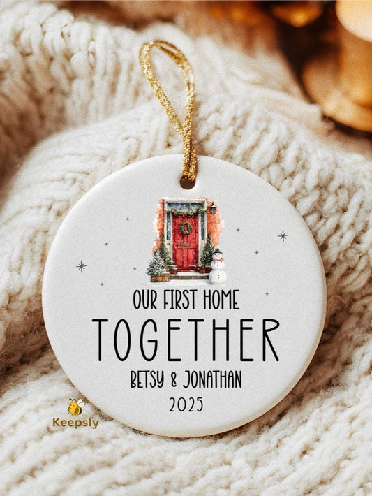 Our First Home Ornament: Present for New Homeowner
