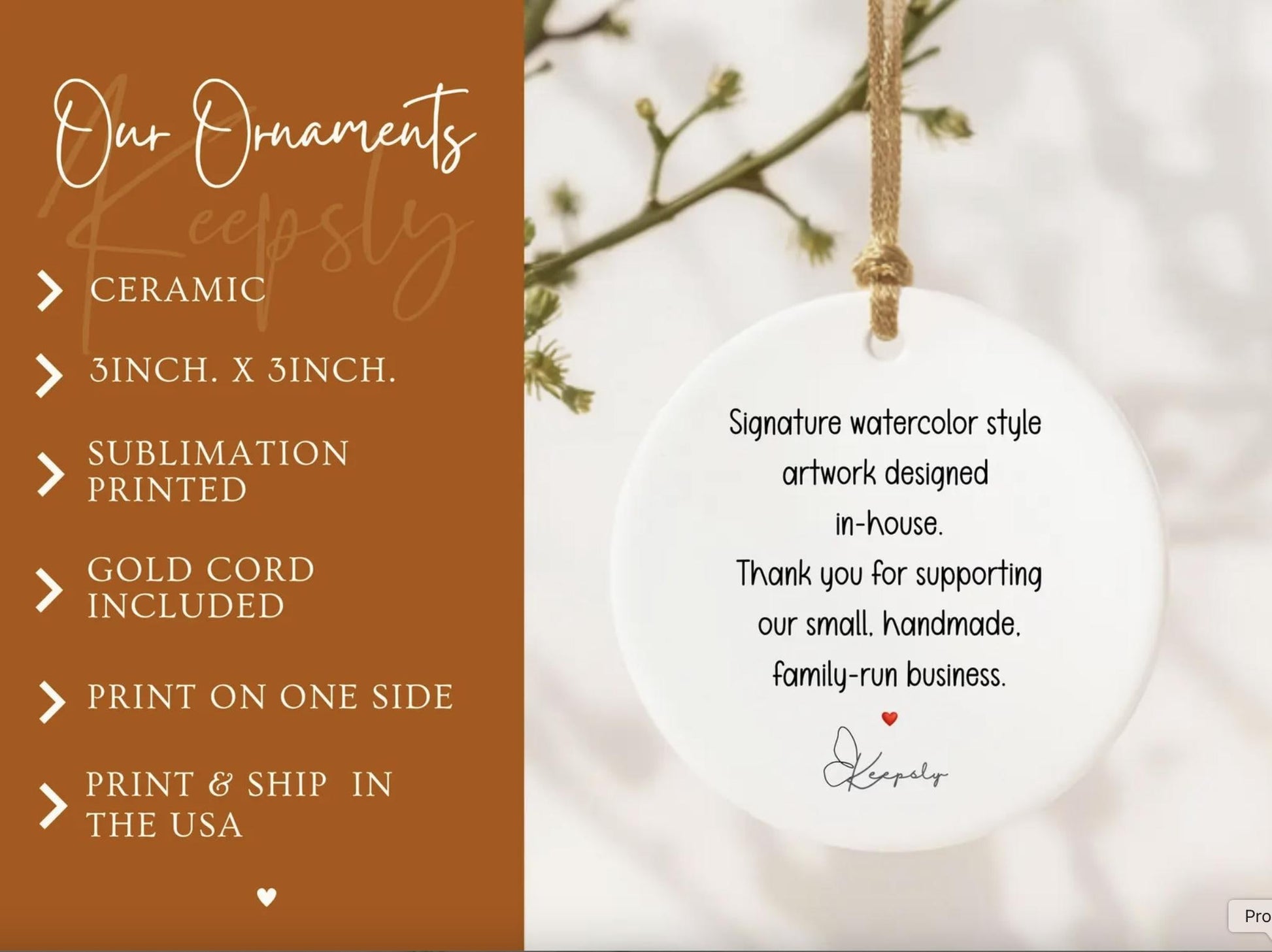 Our First Home Ornament: Present for New Homeowner