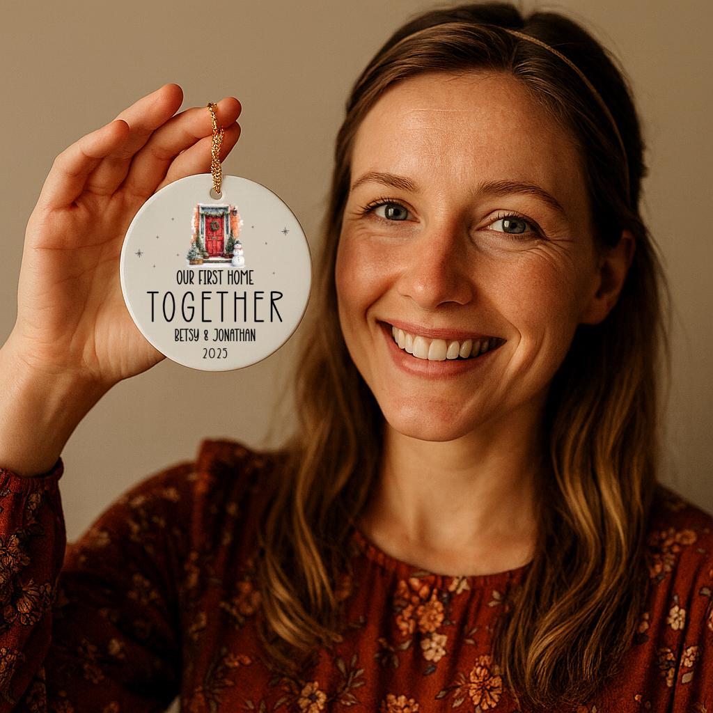 Our First Home Ornament: Present for New Homeowner