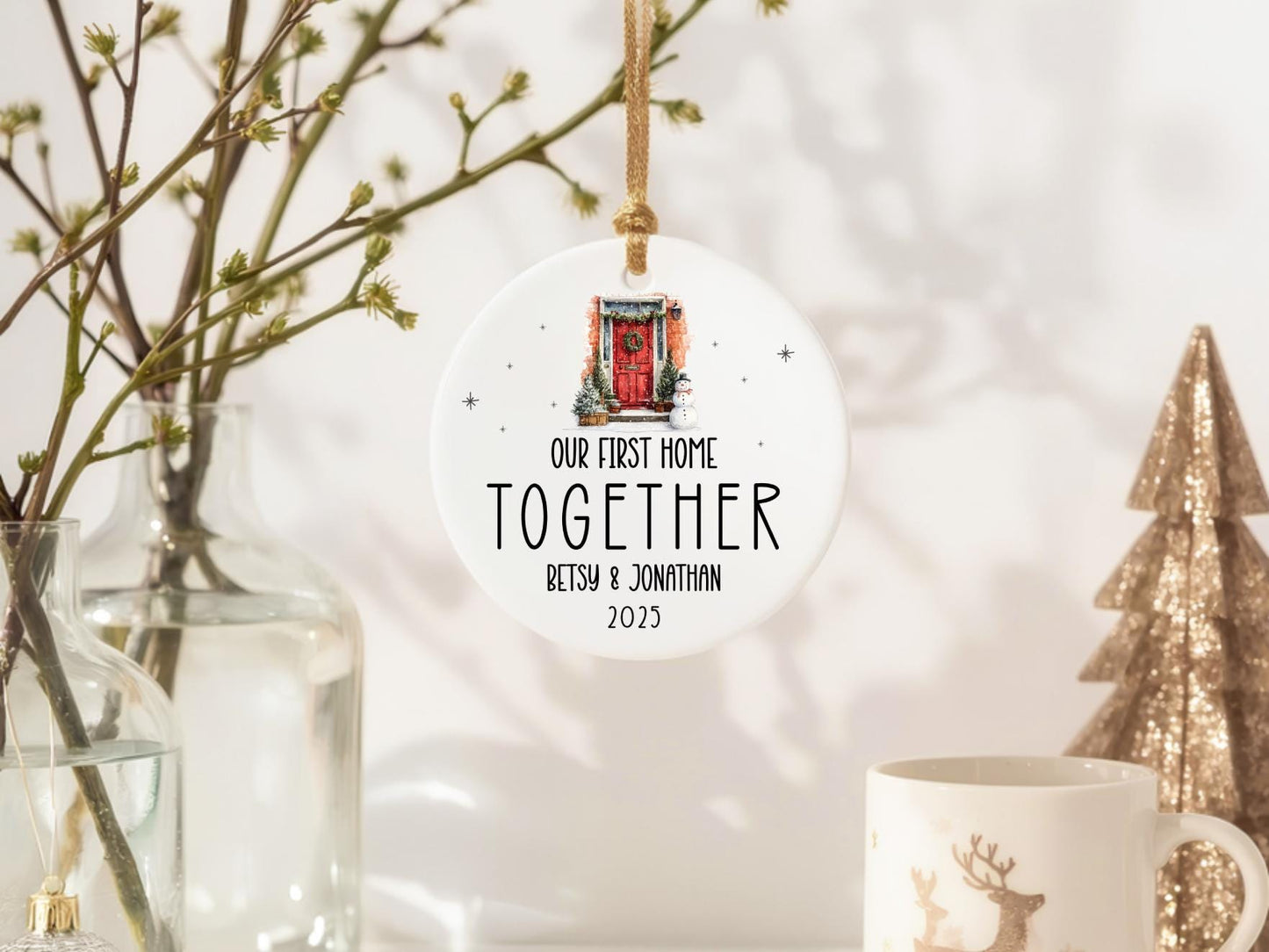 Our First Home Ornament: Present for New Homeowner