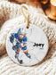 Hockey Ornament • Personalized Kids Player Keepsake • Custom Name & Number • Team Gift • Coach Appreciation Ornament