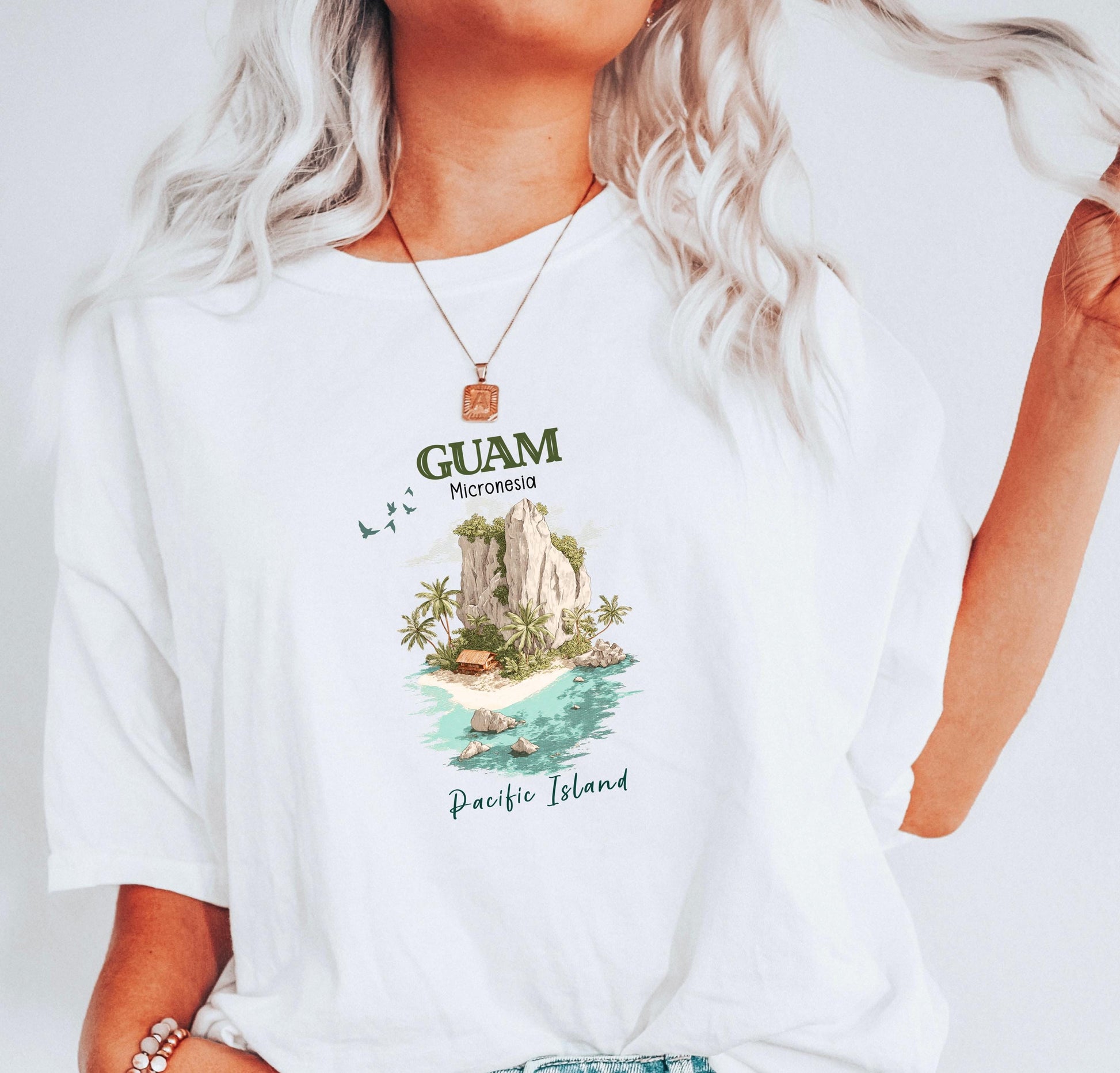 Guam Island Shirt Comfort Colors Micronesia Tee Tropical Beach Graphic Unisex Tshirt