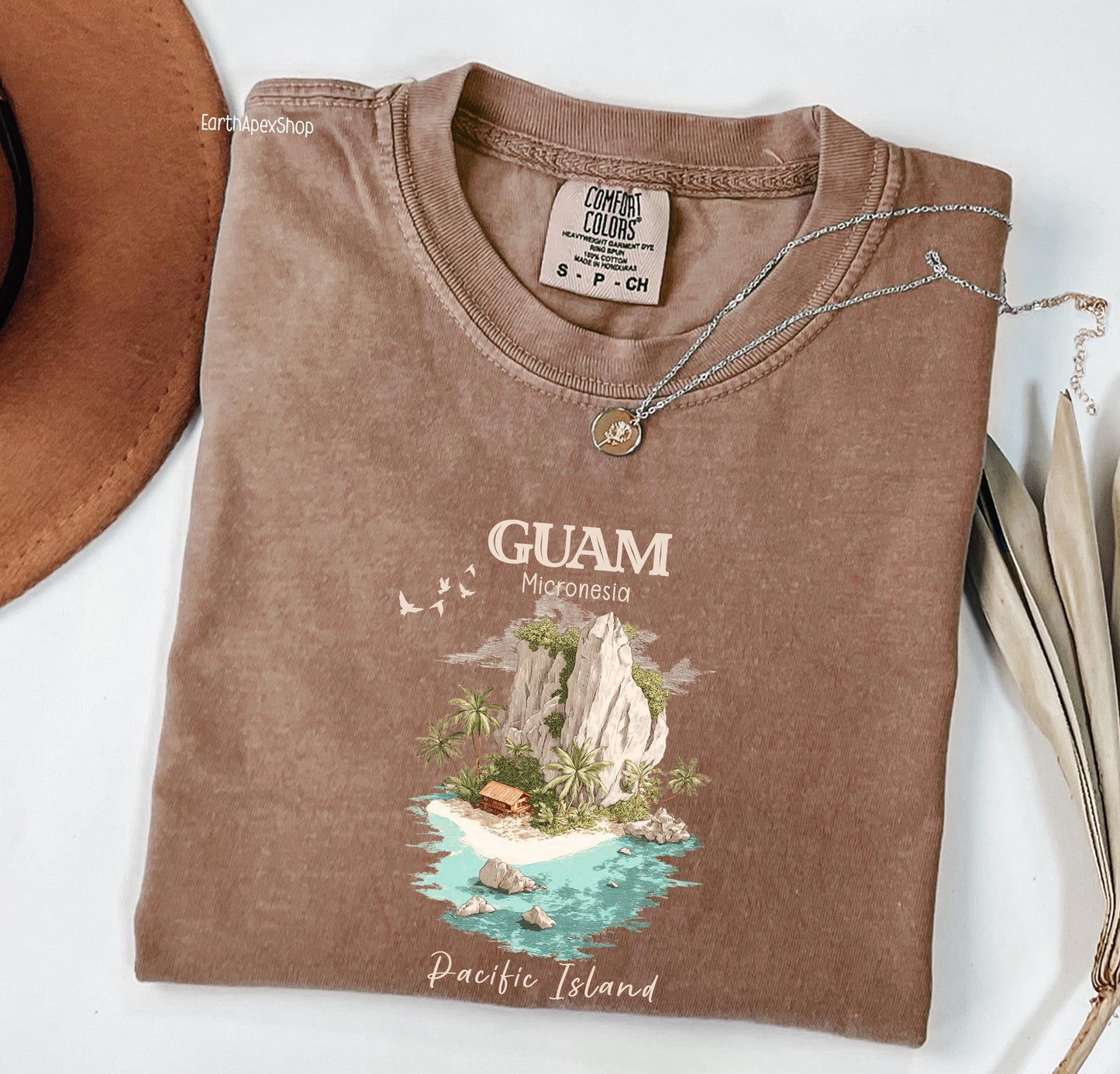 Guam Island Shirt Comfort Colors Micronesia Tee Tropical Beach Graphic Unisex Tshirt