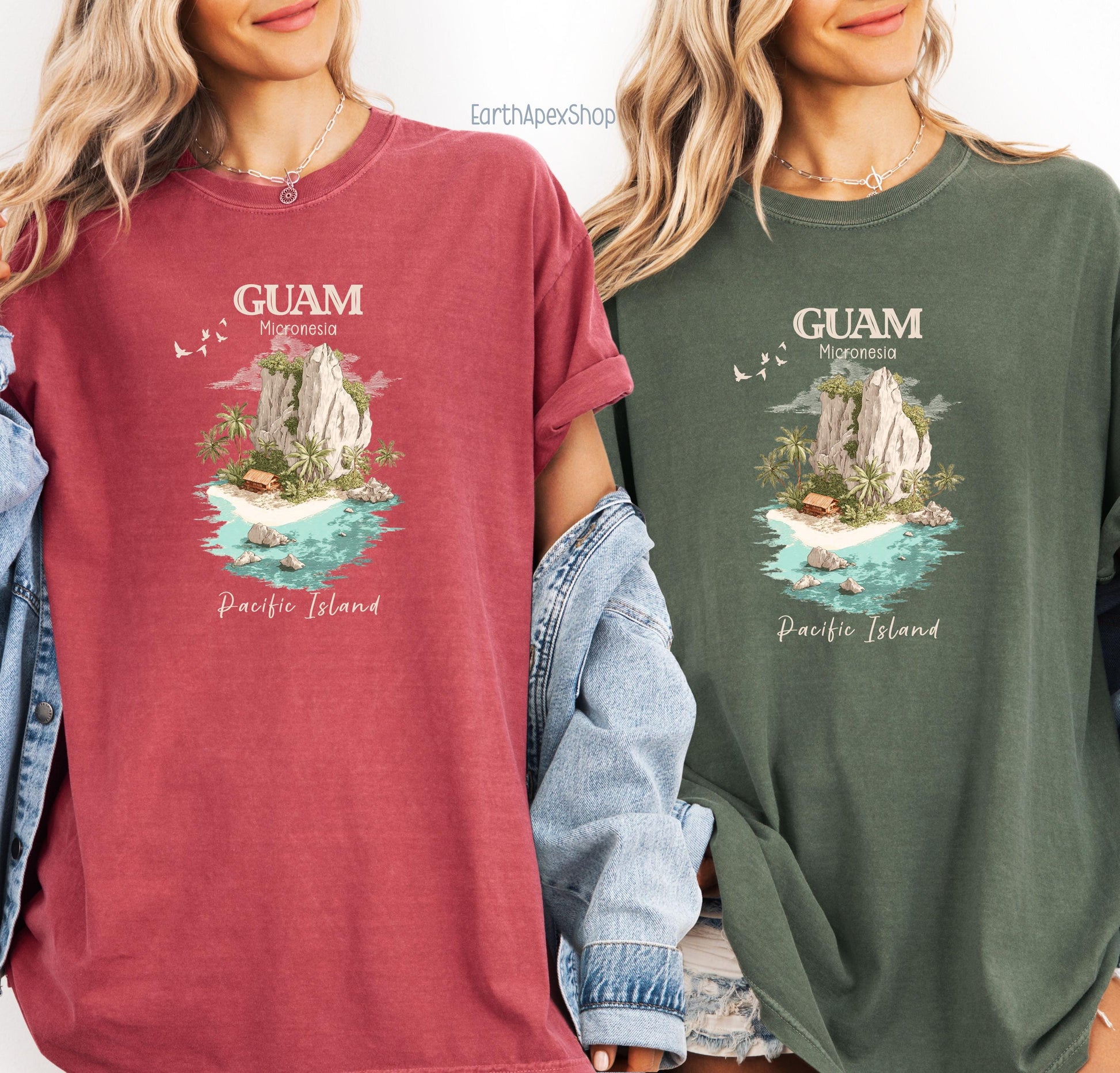 Guam Island Shirt Comfort Colors Micronesia Tee Tropical Beach Graphic Unisex Tshirt