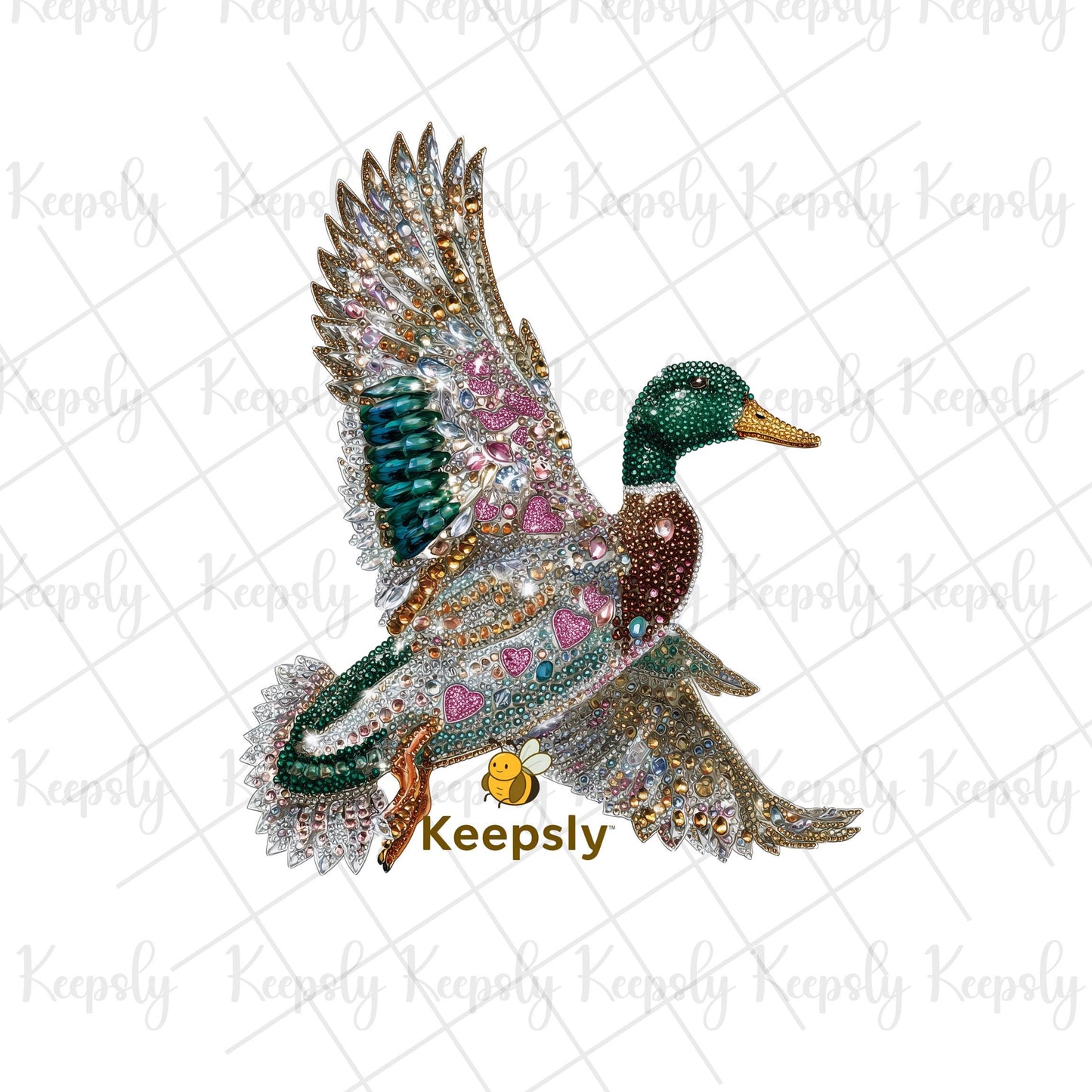Rhinestone Duck PNG SVG Bundle • Valentine’s Day Clipart • Rhinestone Animal Design • T-Shirt Mug Sublimation
