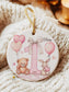Personalized Baby Ornament 2025: Baby’s First Year Keepsake, Neutral Nursery Gift for Girls & Boys