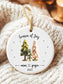 First Grandparents Ornament • Family of Three Gift • Personalized Keepsake for Expecting Grandparents