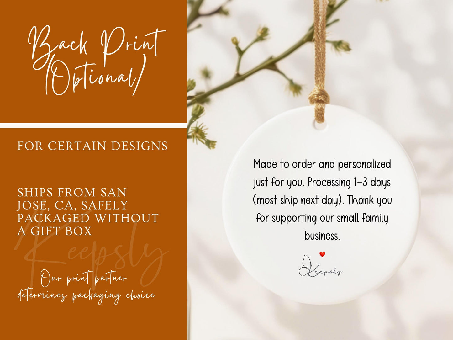 Peekaboo Birth Stats Ornament • Personalized Newborn Gift • Custom Baby Name Keepsake • Nursery Decor