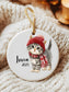 Winter Cat Ornament • Personalized Kitten Keepsake • Remembrance Gift