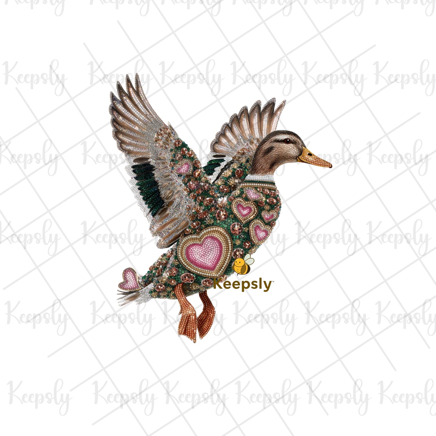 Rhinestone Duck PNG SVG Bundle • Valentine’s Day Clipart • Rhinestone Animal Design • T-Shirt Mug Sublimation