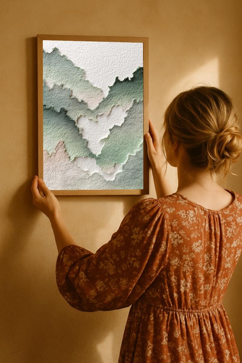 Embroidered Wall Art Set of 3 • Digital Download Wildflower Prints Cottagecore Textured Decor JPG