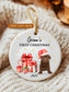 New Dog First Christmas Ornament • Custom Puppy Ornament Dog First Christmas Gift • Personalized Dog Photo Ornament