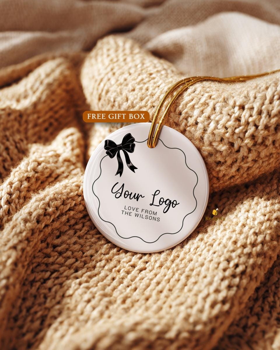 Custom Logo Ornament • Business Logo Gift • Personalized Company Ornament • Brand Keepsake • Corporate Holiday Gift