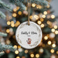 Custom Dad Ornament: Personalized Daddy & Me Ornament • New Dad Family Keepsake