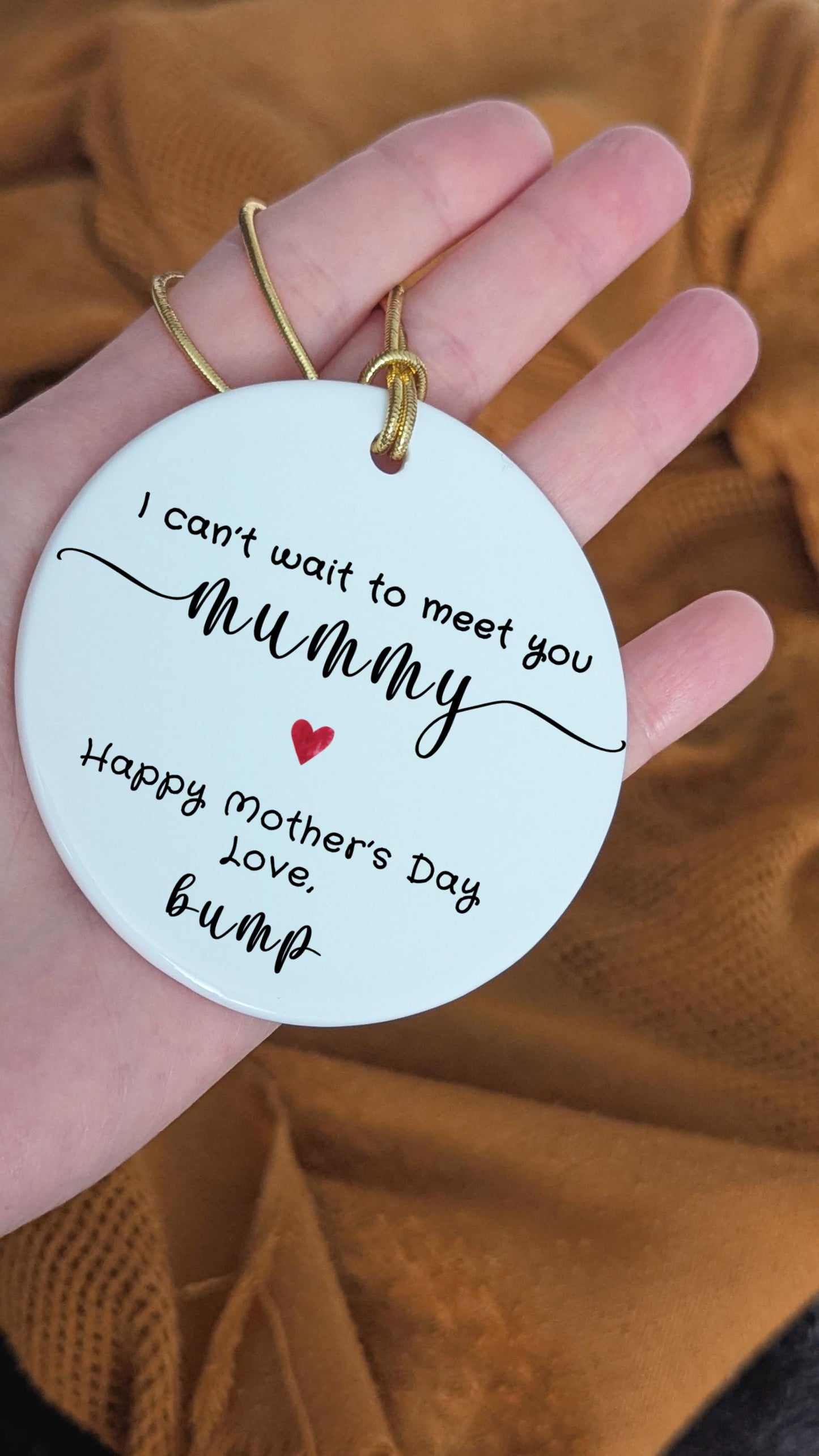 Mummy to Be Mother's Day Ornament, Pregnancy Announcement Gift, Ceramic Keepsake