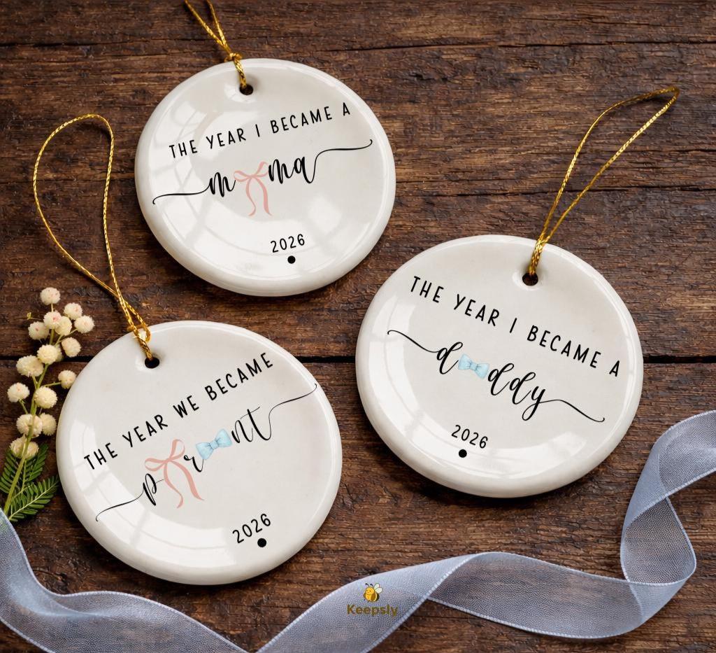 Expecting Mom Gift for Mother's Day Ornament, New Mom and Dad Car Gifts