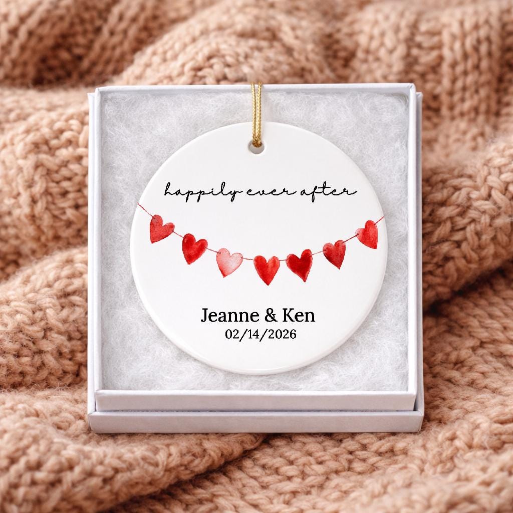 Personalized New Family Ornament • Happily Ever After Keepsake 2026