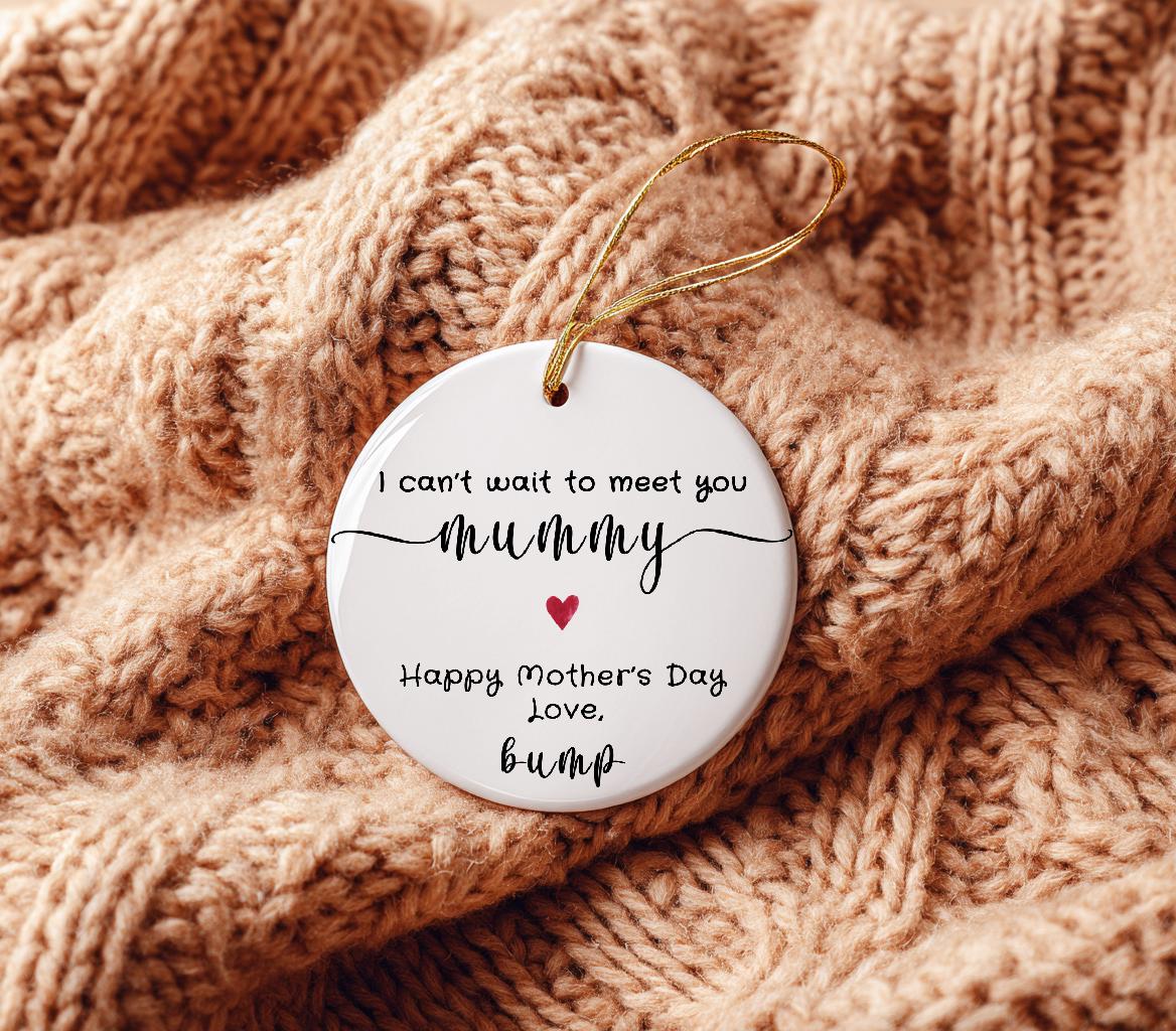 Mummy to Be Mother's Day Ornament, Pregnancy Announcement Gift, Ceramic Keepsake
