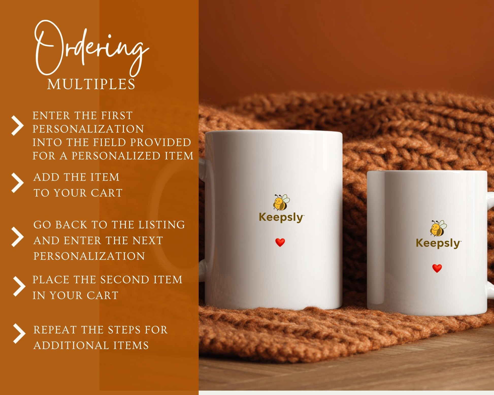 Personalized Poem Mug for Mom, Custom Sweet Text Coffee Cup from Children