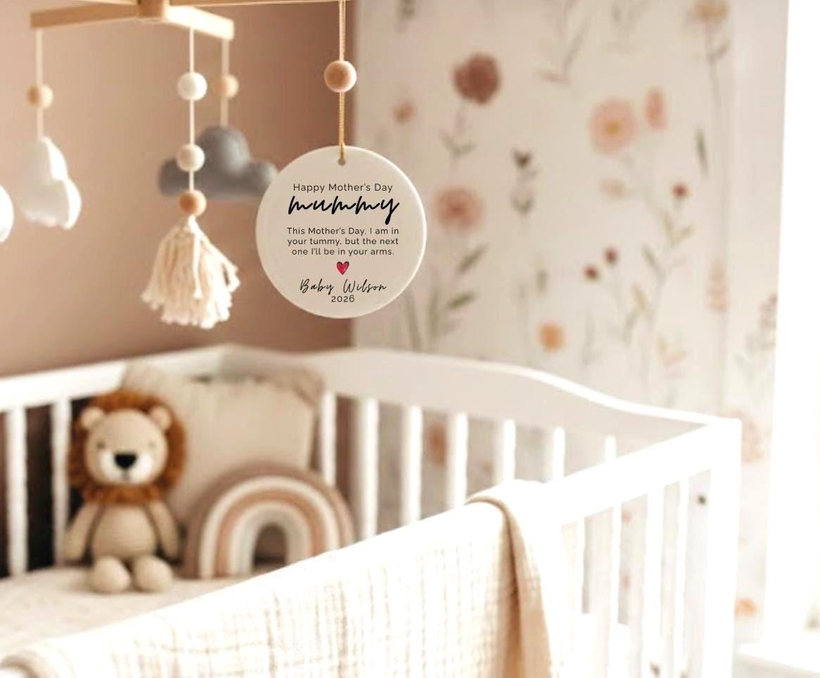 Personalized Mummy from Bump, New Mum Gift, Pregnancy Ornament