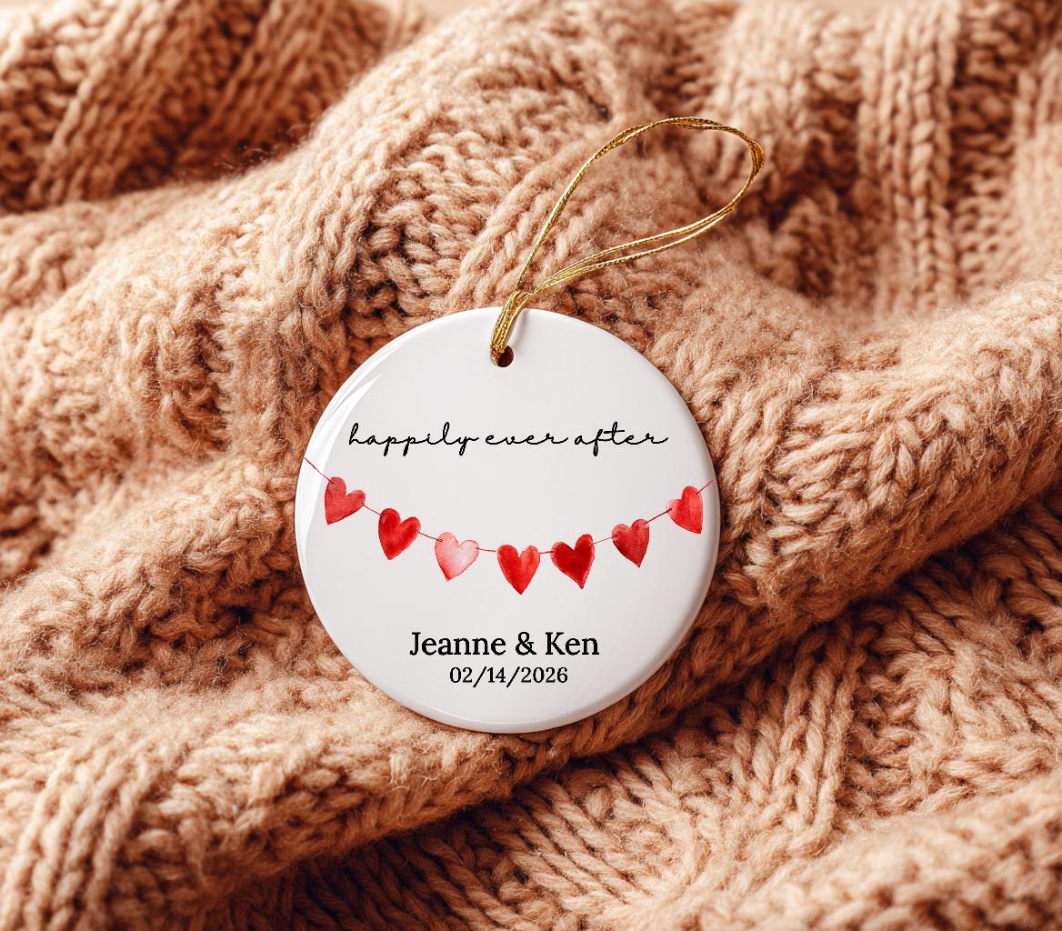 Personalized New Family Ornament • Happily Ever After Keepsake 2026