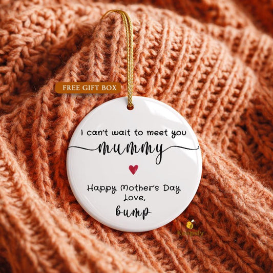 Mummy to Be Mother's Day Ornament, Pregnancy Announcement Gift, Ceramic Keepsake