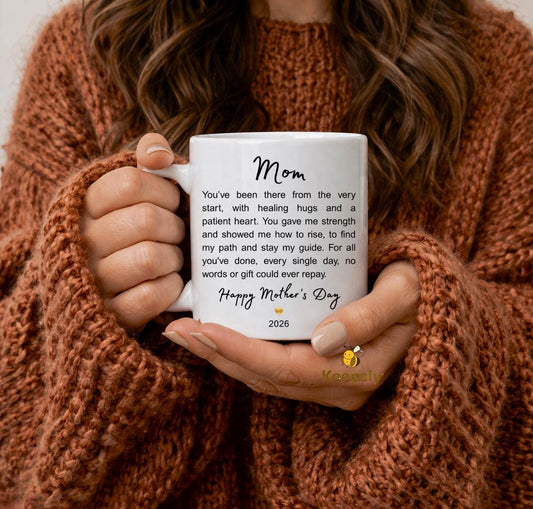 Personalized Poem Mug for Mom, Custom Sweet Text Coffee Cup from Children