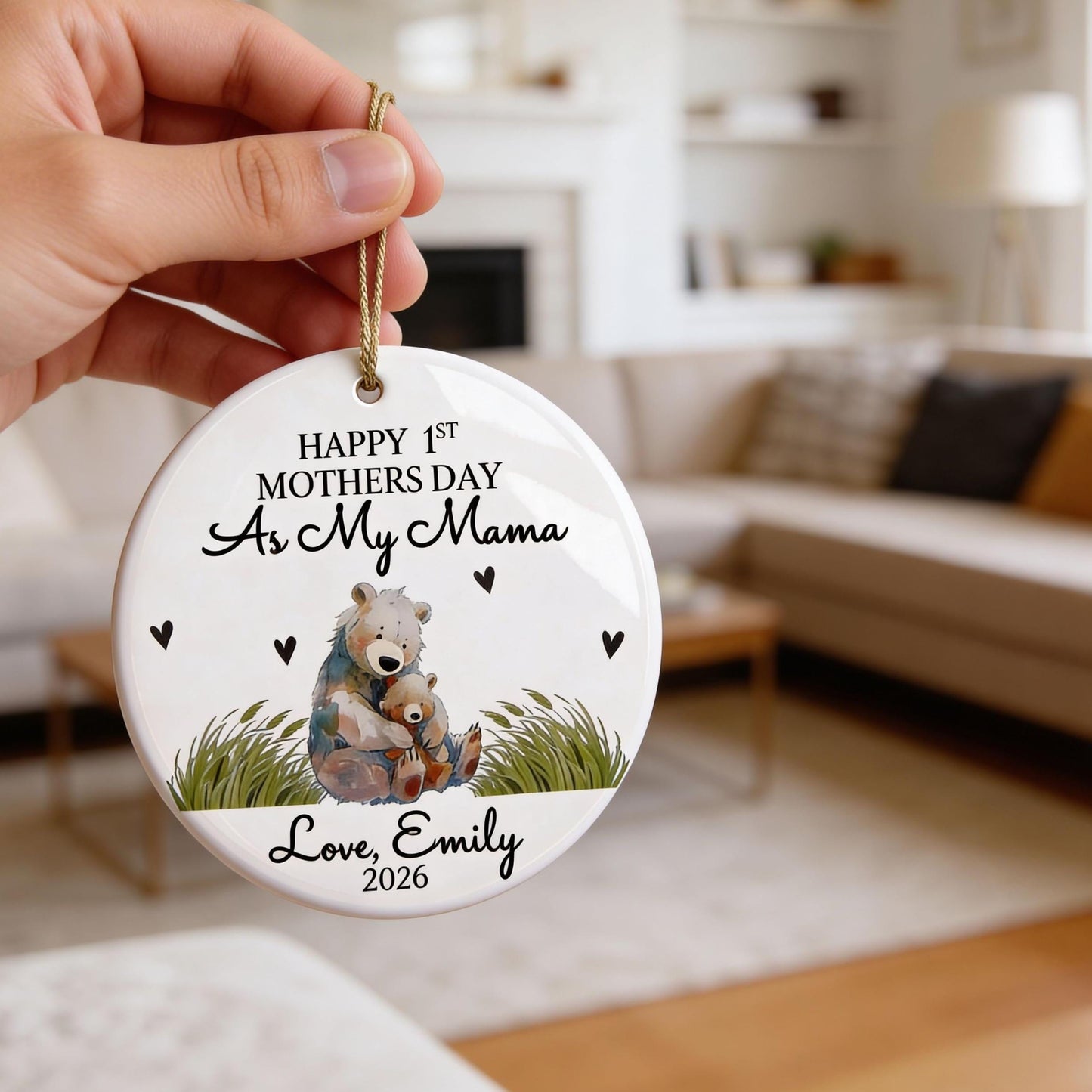 Foster Mom Ornament Personalized, Adoption Parent Gift, Mother's Day Thank You Keepsake