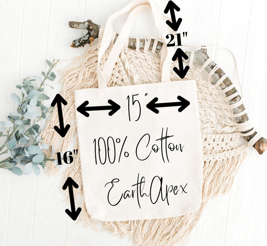 Wildflower Canvas Tote Bag, Pressed Floral Eco Friendly Cotton Shopper, Cottagecore Gift