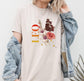 Leo July August Birth Month Flower Zodiac Constellation Shirt | Comfort Colors Tee