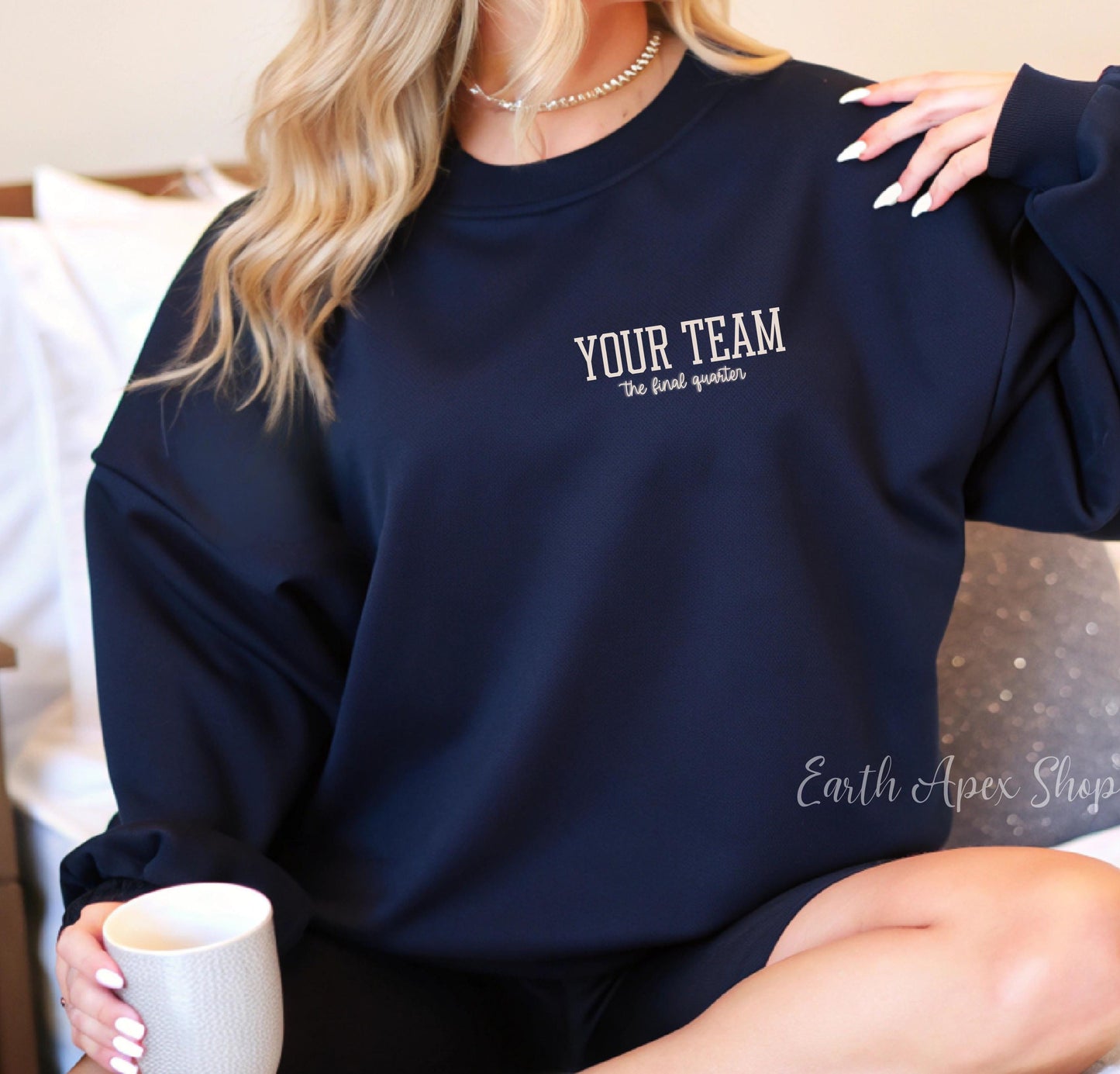 Custom Lacrosse Sweatshirt, Name & Jersey Number Custom Mom Dad Senior Night Crewneck LAX Player