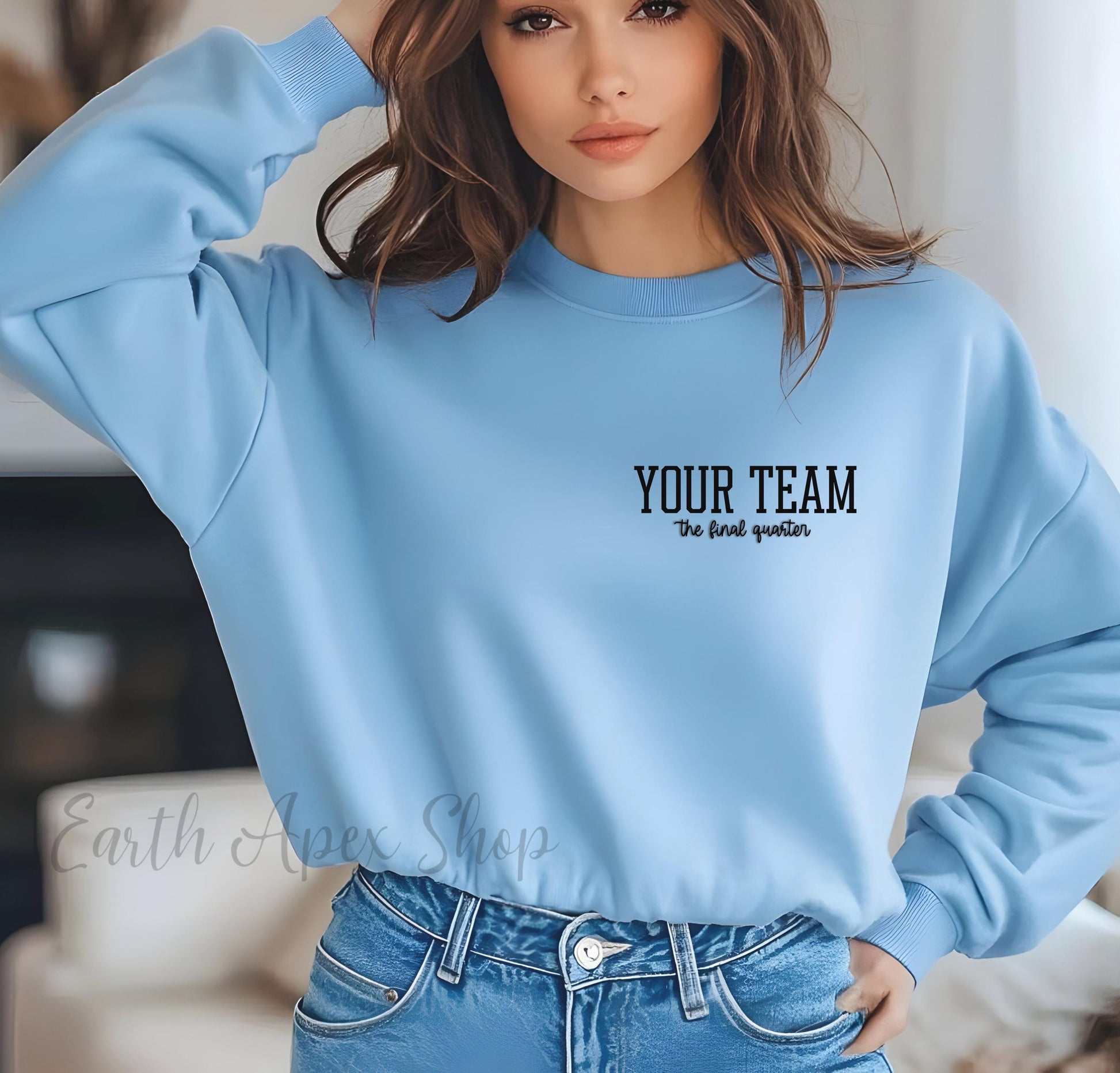 Custom Lacrosse Sweatshirt, Name & Jersey Number Custom Mom Dad Senior Night Crewneck LAX Player