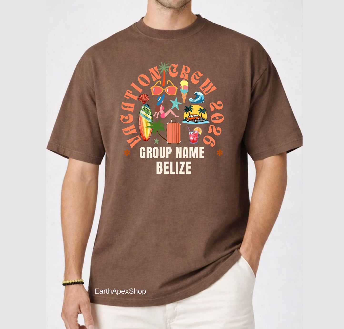 Matching Vacation Crew Shirt, Summer Holiday Family Reunion Tee, Beach Group Name 2026