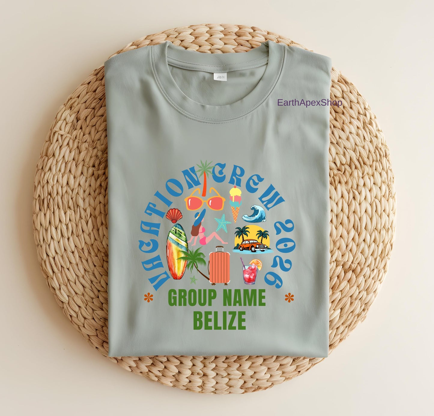 Matching Vacation Crew Shirt, Summer Holiday Family Reunion Tee, Beach Group Name 2026