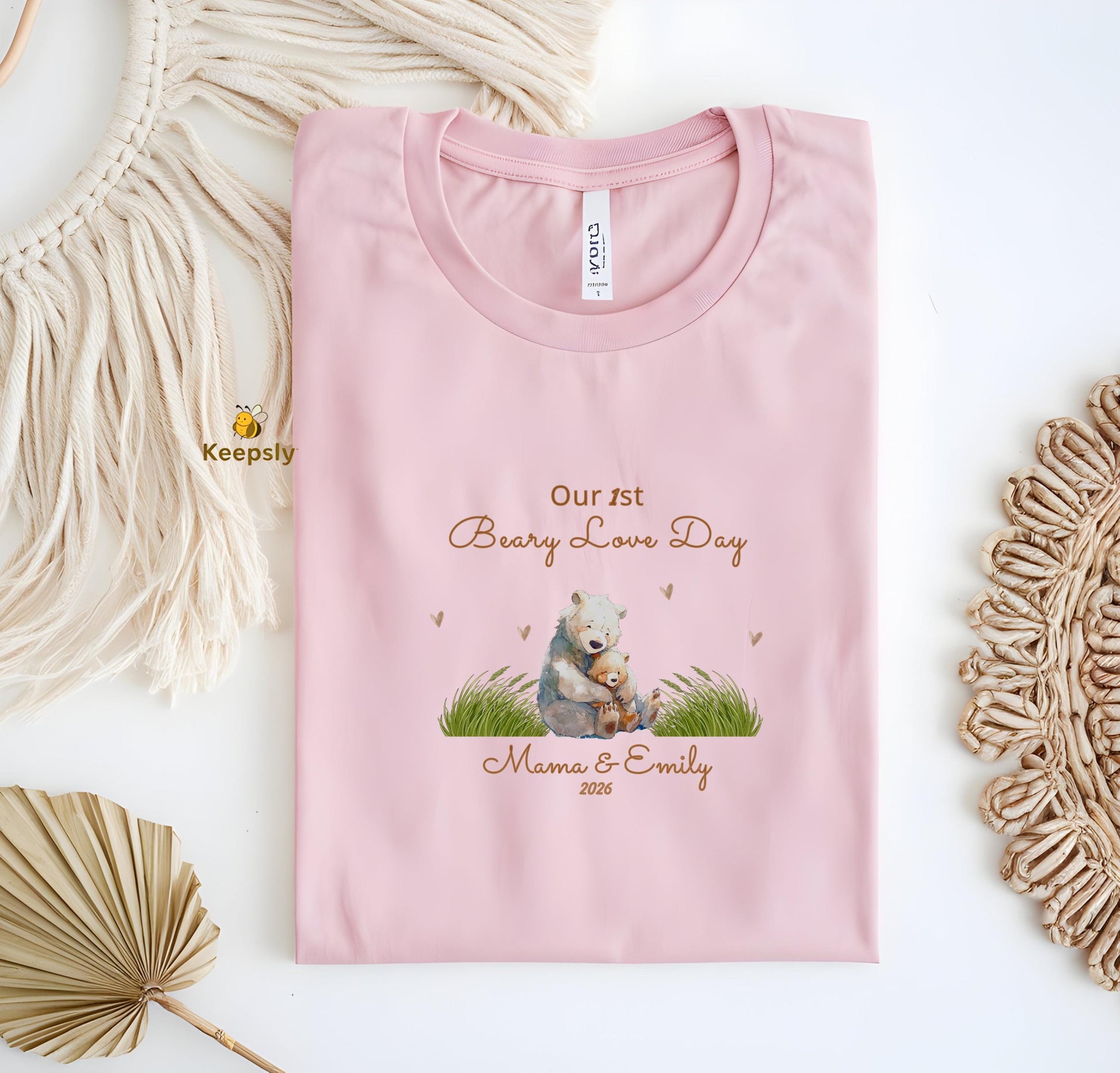 Custom Bear Family Matching Shirts, Mama Papa Baby Onesie Set, Pregnancy Reveal Woodland Gift