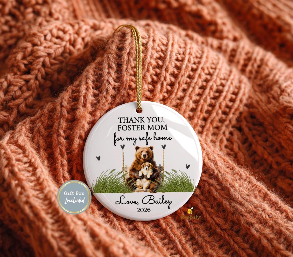 Fur Mom Ornament Custom, Animal Lover Gifts, Dog Mama Keepsake