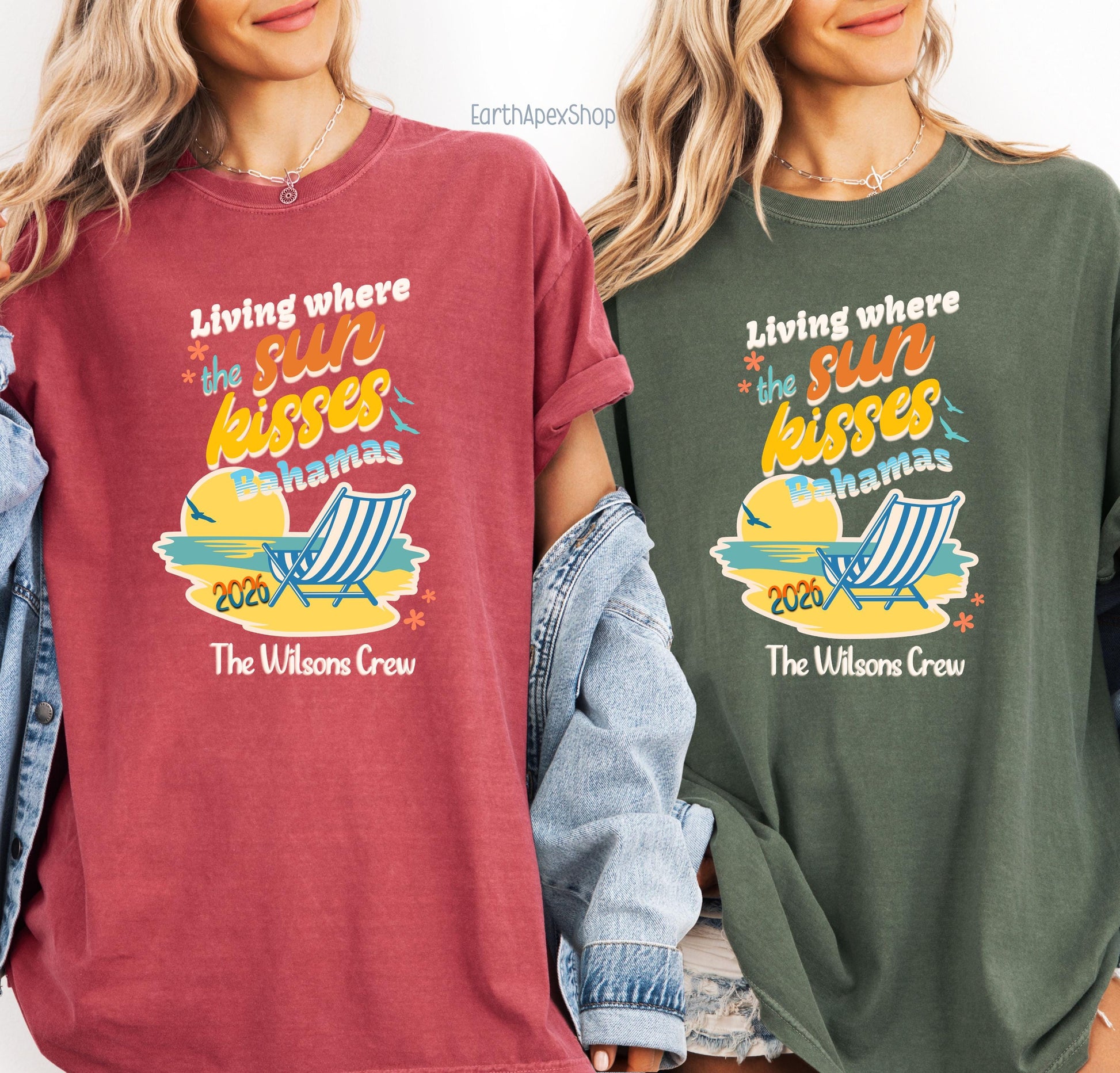 Personalized Family Vacation Matching Shirts, Custom Travel Comfort Colors Shirts